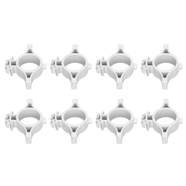 50 stk elektriske gjerdeisolatorer Pulse elektriske gjerdeterminalstangisolatorer med 3,2 cm hull for Farm Grey