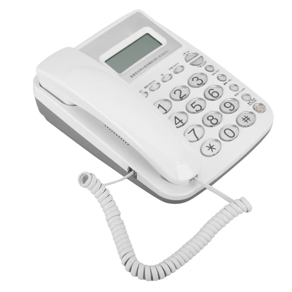 AEQ96761 Krystalknapper Husholdningskontor Hjemmetelefon Fastnetudstyr Hvid