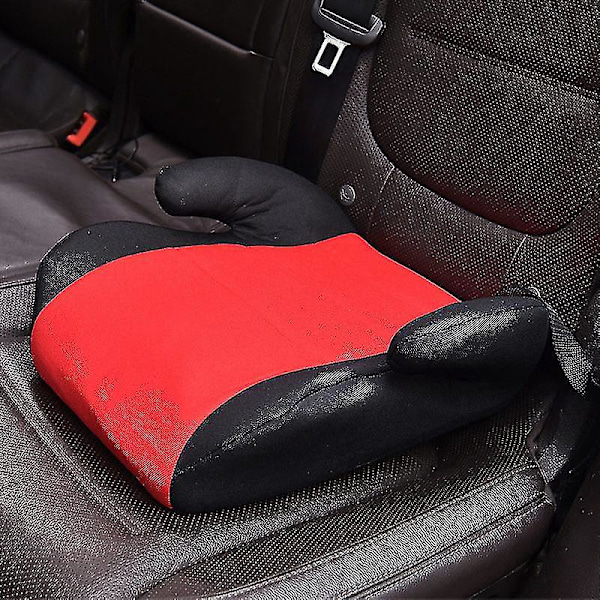 Children's Portable Red Knitted Safety Car Booster Seat