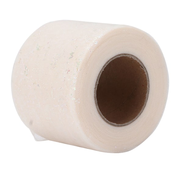 Tyullstoff DIY Håndverk Slitestyrke Symfoni Polyester Lett Bærbar Tyullruller 6cm Beige