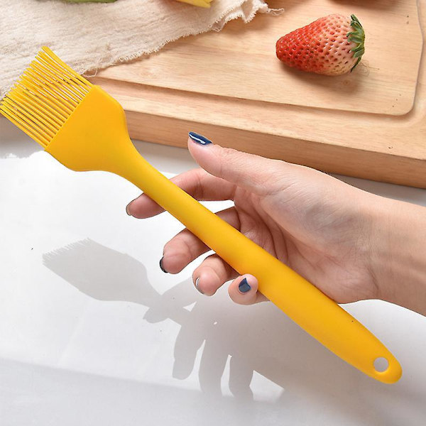6-pakks varmebestandige silikon pensler for baking, grilling og matlaging