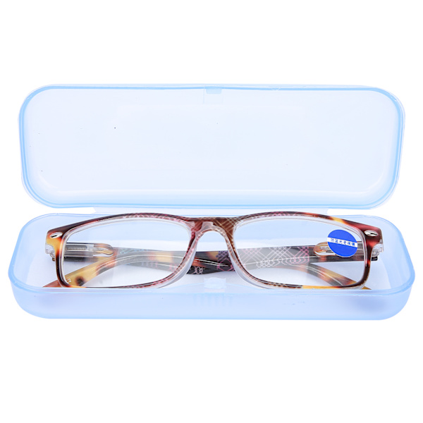 Blått ljusblockerande läsglasögon Unisex Simple Retro Portable Presbyopic Glasögon(+100 )
