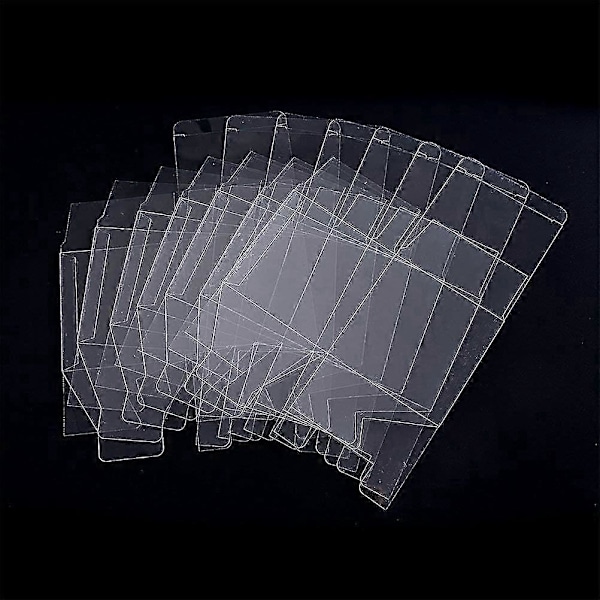 50-Pakning Klare Godteribokser - 2,5x2,5x2,5 Tommer Tykke PVC Gaveeske Beholdere_SZXM