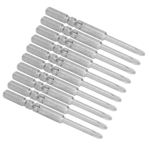 10 stk Skrutrekkerbit Elektrisk Kryss Sterk Magnetisk Sklisikker Herdet Håndverktøy Maskinvare 3mm