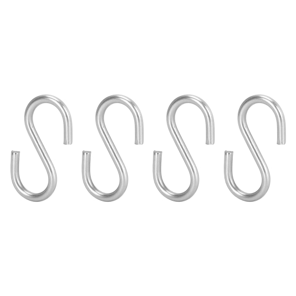 20 kpl S-koukut Kannettava 304 ruostumattomasta teräksestä valmistettu ripustuspidike Organizer avainpyyhkeelle M3