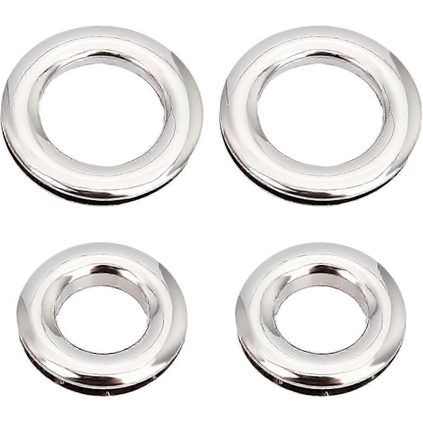 8 kpl 2 tyyliä 41mm/33mm metalliruuvirenkaat silmukat Grommet-seoslaukun silmukkakahvan liitinrenkaat litteä pinta napsautusrenkaat silmukka O-renkaat vaatteille Leat
