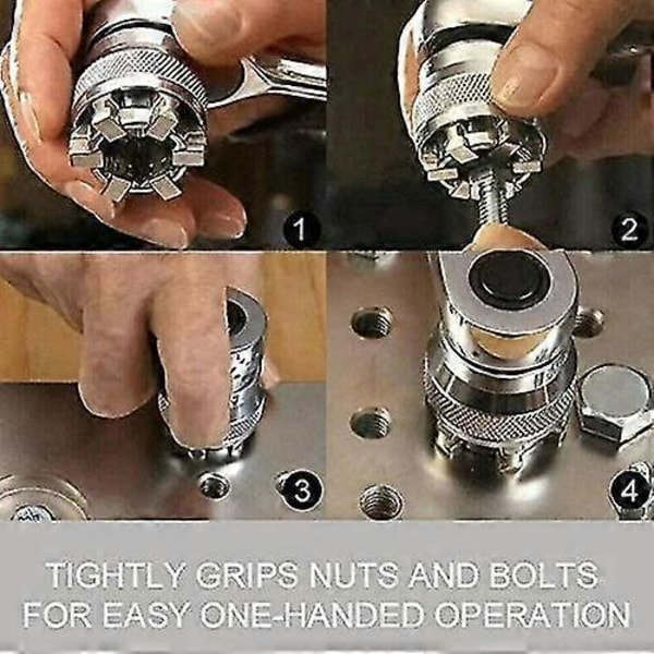 Universell Hylsnyckel, Handverktyg Reparationsverktyg Justerbar För Mutter 10~19 Mm