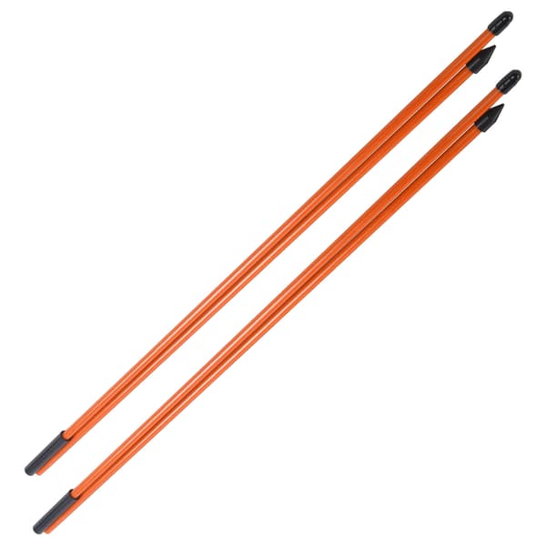 Glasfiber Golf Alignment Sticks 2 sektioner Foldbar Golf Retningsindikator Stang Hjælp Orange