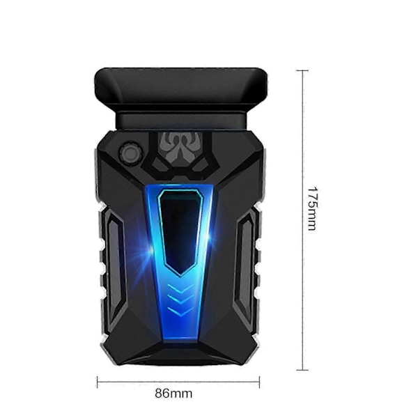 Tietokoneen jäähdytin älykkäällä lämpötilan säädöllä, nopea, hiljainen, erittäin hiljainen USB-ilmajäähdytin, ulkoinen imevä tuuletin, musta