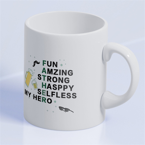 Word Keramisk Krus Minimalistisk Bred Mund Word Kaffe Krus til Spil Tema 8.1x8.1x9.5cm CCP321