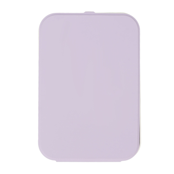 LED Makeup Spejl 3 Lysfarver Justerbar Lysstyrke Touch Switch Spejl til Hjem Rejse Brug Lilla