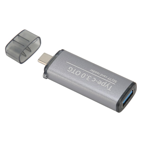 Lagringskortläsare Bärbart stöd Micro Storage Card 2 i 1 USB C 3.1 USB 3.0 minneskortläsare med 2 kontakter