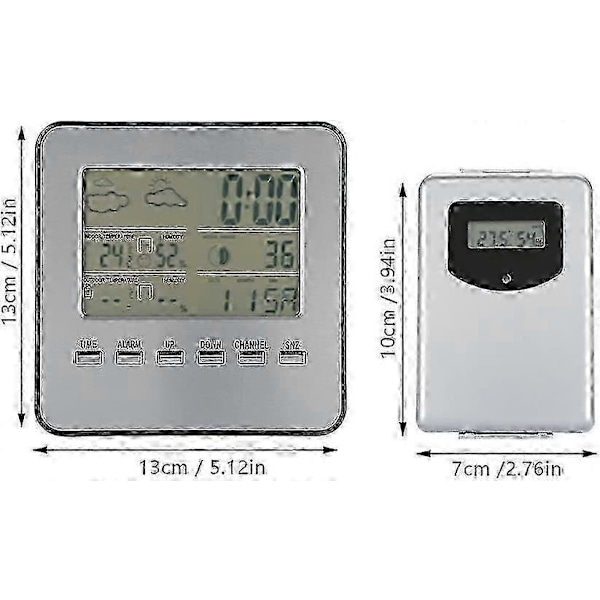 Termometer Hygrometer i Digital Trådløs Meteorologisk Station