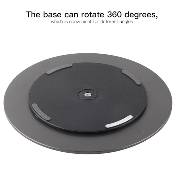 Roterande datorskärmsbas 360 grader djupgrå matt aluminiumlegering stativ