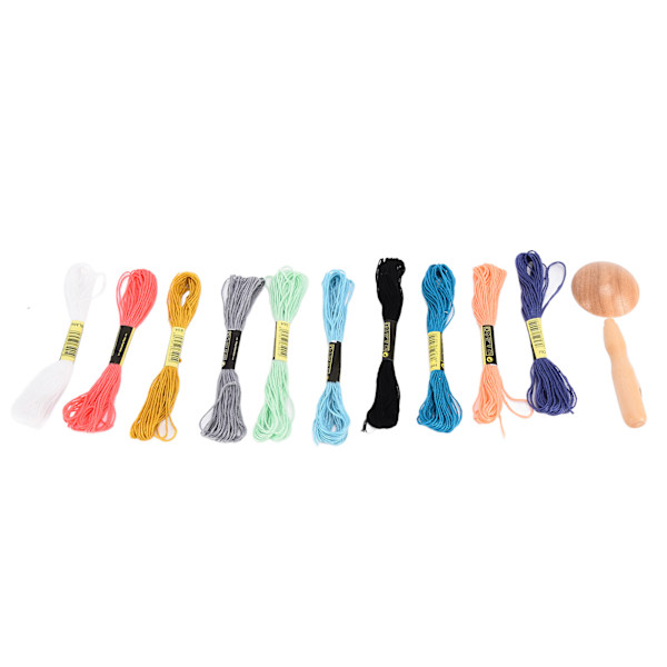 Broderigarn Set Verktyg Multifunktionell Färgglad Punchnål Broderikit