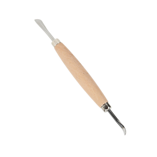Leathercraft modellering Carving Tools Lett trehåndtak DIY Lær Press Rub Tool for Lær Press Rub/Edge Skiving
