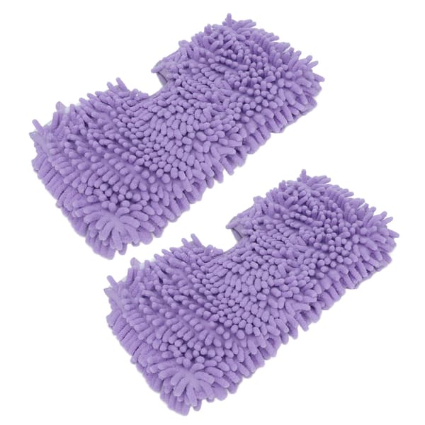 2 st moppbytesdynor Mjuk mikrofiber moppdukstillbehör passar för Shark S3601 S3501 Lila
