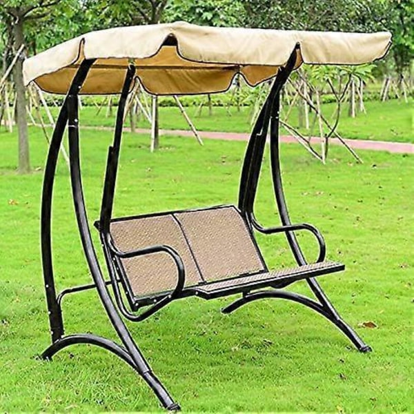 Parvekkeen varjostuspeite, ulkopuutarhan keinutuolin suojukset, vedenpitävät ulkokatokset, keinun aurinkosuoja (Beige, 195 x 125 x 15 cm)
