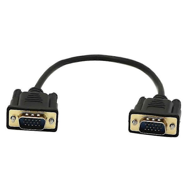 15-pin VGA Kort Videokabel Skjøteledning Hann til Hann for Skjerm 30cm