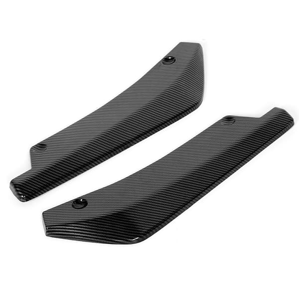 Universal Spoiler Kulfiber Tekstur Bagkofanger Læbe Diffuser Splitter Deflektor