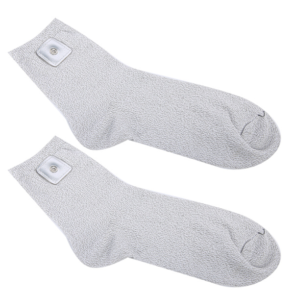 Sølvfiberterapi Ledende Massagestrømper Elektrodestrømper (PU-læder på én side)