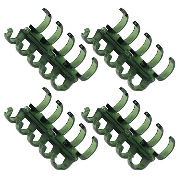 20 stk. Binde-ringe Segmenteret design Holder 60 ark 11mm Bindetykkelse Kontorartikler Grøn