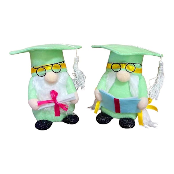 Eksamensnisse Dukke Dekor Polyester Eksamen Nisse Gonk Ansiktsløs Myk Plysj Alv Dverg Ornament