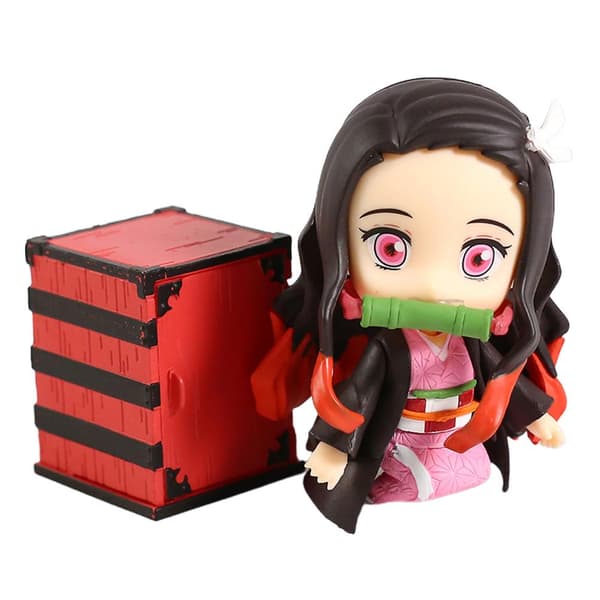 Anime Karaktär Ansiktsbytande Docka Tecknad Rörliga Leder Dockprydnader PVC-prydnader för Sovrum Sängbord Vardagsrum