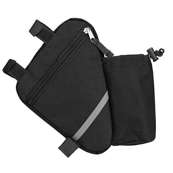 Cykel Front Pack Med Vandflaske Lomme Cykel Trekant Cykling Front Tube Ramme Pung Sadeltaske