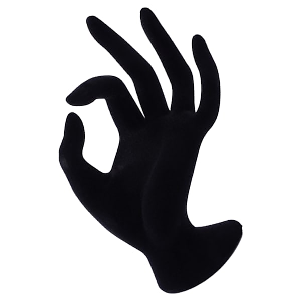 Mannequin Hand Smyckesdisplay Stativ Hållare Butik Harts Svart Elegant Armband Halsband Ring Stöd