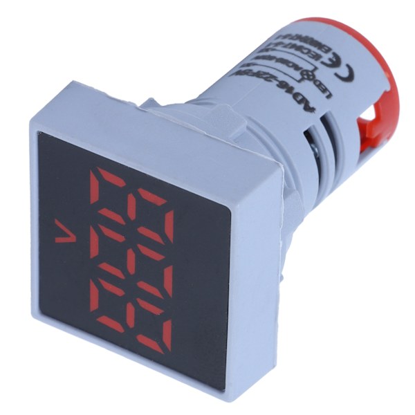 AD16‑22FSV Frostpanel Digital Spenningssignalindikator Spenningsmålerindikator 60~500V AC Rød