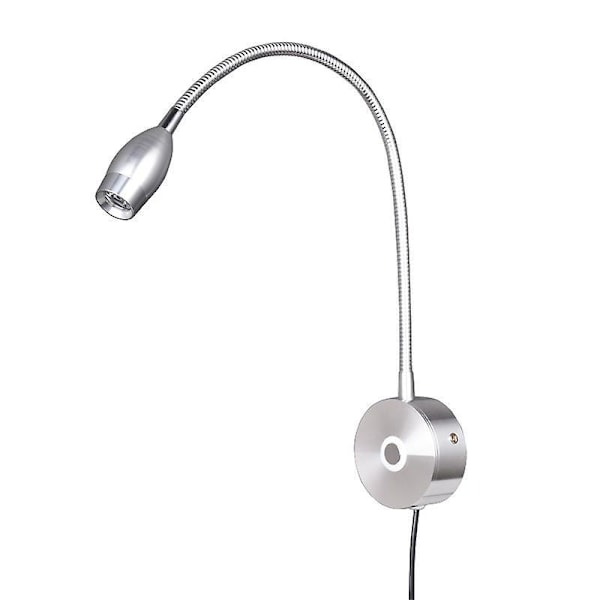 Läslampa, LED Sänglampor med Dimbar Touch-brytare, Väggmonterade Sänglampor i Aluminium