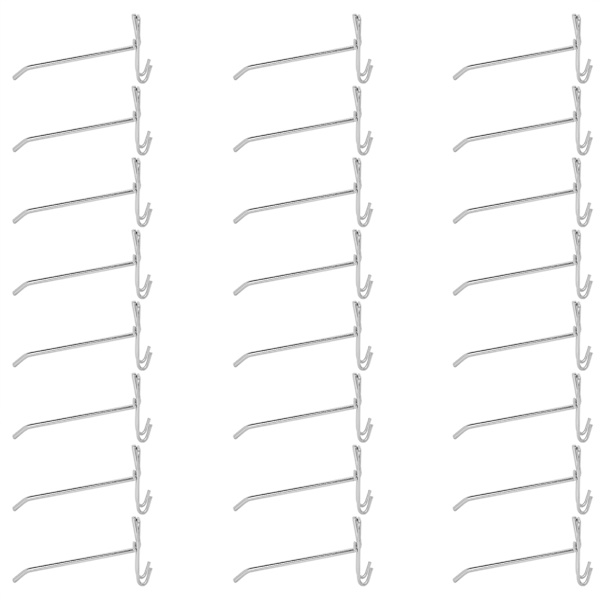 30 stk Supermarked Krog Jerngitter Hyldekrog Smykker Display Hyldekrog 3,5 mm tykkelse 15 cm / 5,9 tommer lang