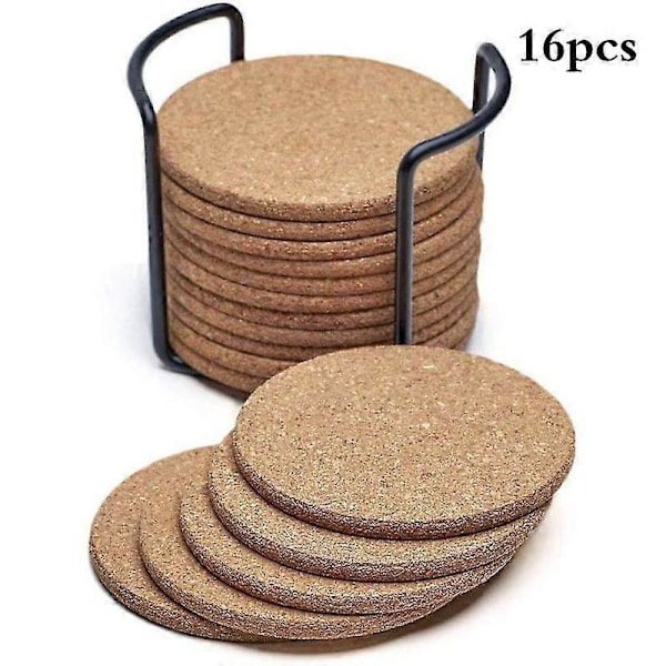 Korkkialuset Pyöreä Sarja 16 kpl, Pöydälle ja Baariin 10 cm