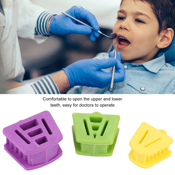 3 stk Multi Size Mundprop Bidåbner Tandlægemateriale Intraoral Prop Oral Hygiejneplejeværktøj
