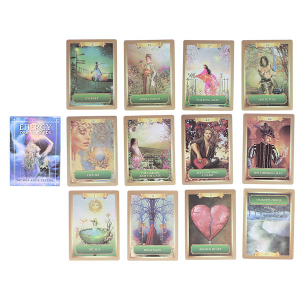 Hologram Paper Engelsk Språk Tarot Kort Spådom Spillkort Interaksjon Brettspill Kort