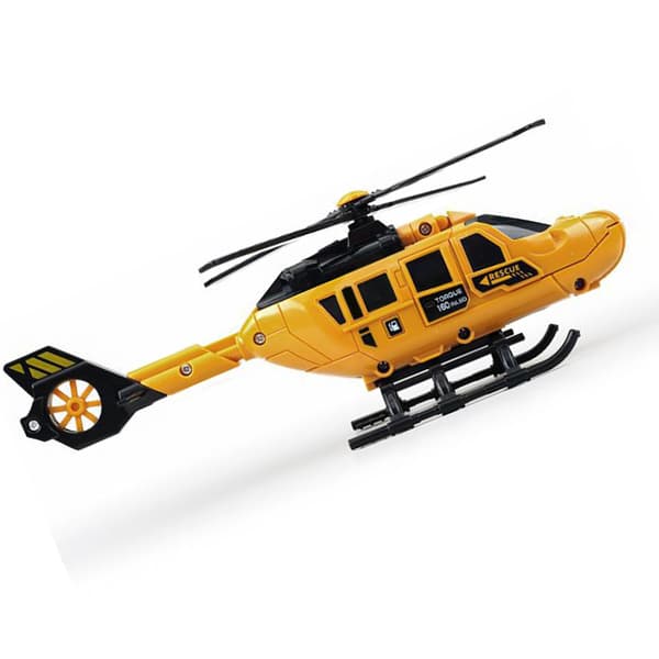 Helikopterlegetøj Høj Simulationshelikopter Legetøjsmodel og Figursæt til Drenge Piger