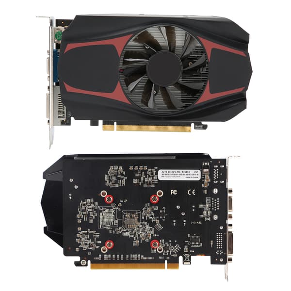 HD7670 1GB Gaming Grafikkort Skjerm Videokort 128bit DDR5 Datakomponenter
