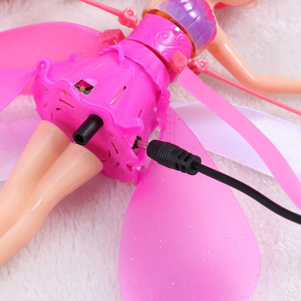 Flyvende fe dukke induktion kontrol RC flyvemaskine børn legetøj ballet pige flyvende prinsesse legetøj