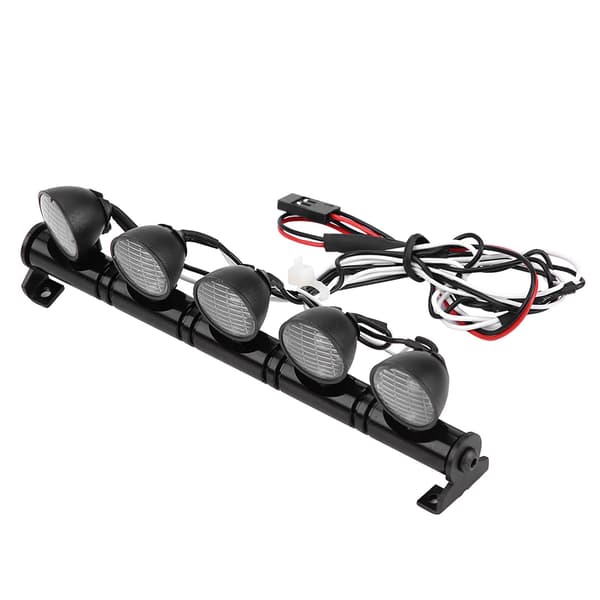 5 LED Lys Bar Frontlykt Lampe Tilbehørsdel for AXAIL Scx10 Traxxas RC Bil