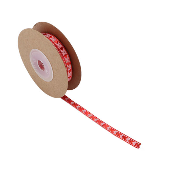 Tryckt band 0,6 cm bred 10 m lång fin textur silkeslen utseende ljusa färger utsökt skönhet hantverksmaterial