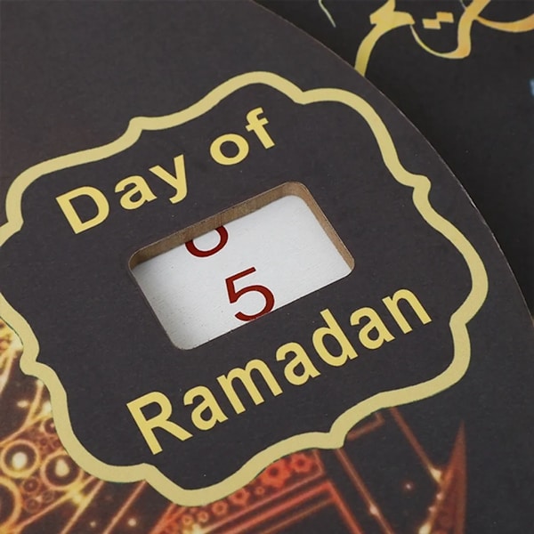 Ramadan-kalender i trä, DIY-adventskalender för hemmet, Ramadan-dekorationer