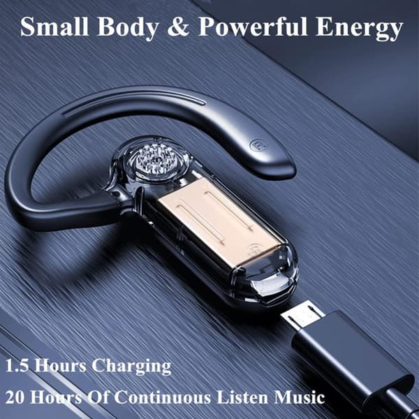 Bluetooth headset trådløst bluetooth headset enkelt øre stemmekontroll svare headset egnet for mobiltelefon datamaskin bærbar PC