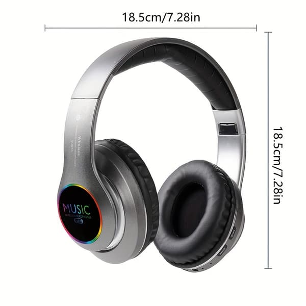 Letvægts og foldbare trådløse Bluetooth-øretelefoner med dyb bas