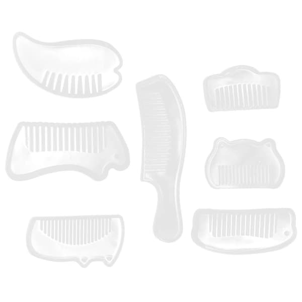 Transparent Vit Kam DIY Silikon Smyckesgjutform