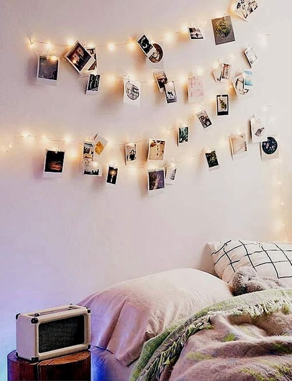 10m 100 LED Fotoklämmor Ljus, Batteri, Jul/Bröllopsvägg