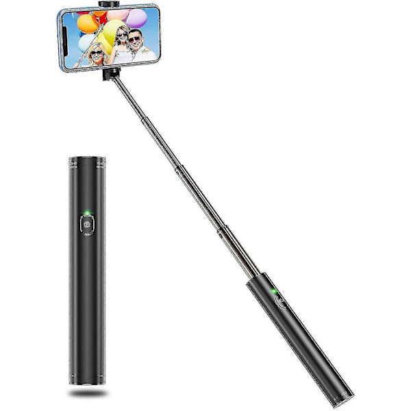 Bluetooth Selfie Stick, Aluminium, Fickformat, iPhone/Samsung