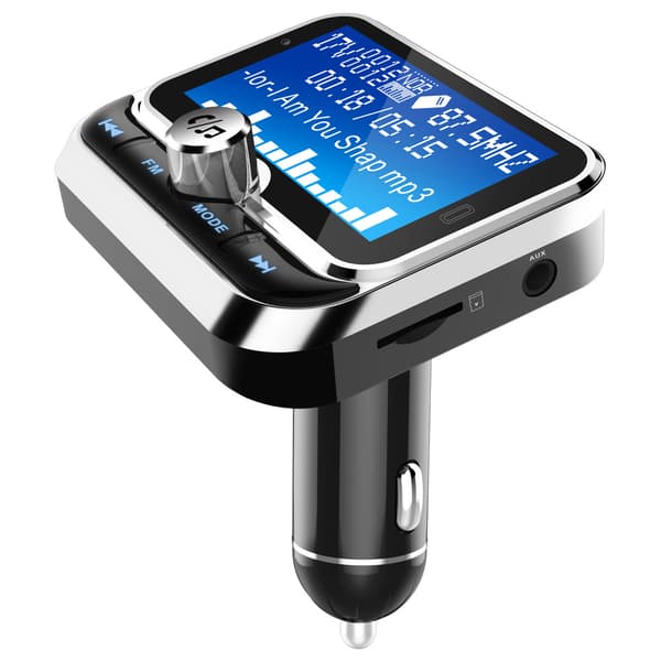 Bluetooth FM-sender bilsett – dobbel USB-lader, fjernkontroll, håndfri