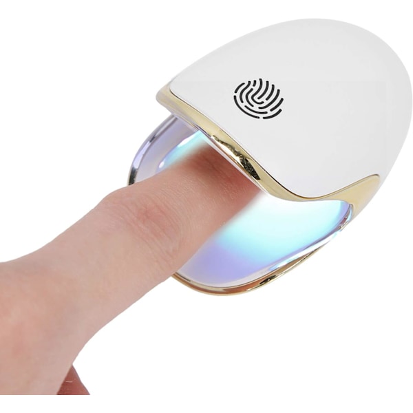 Mini neglelampe for enkeltfinger, liten bærbar neglelampe for enkeltfinger