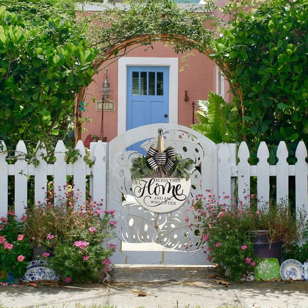 Julekrans, sjov jule-dørplade dekoration